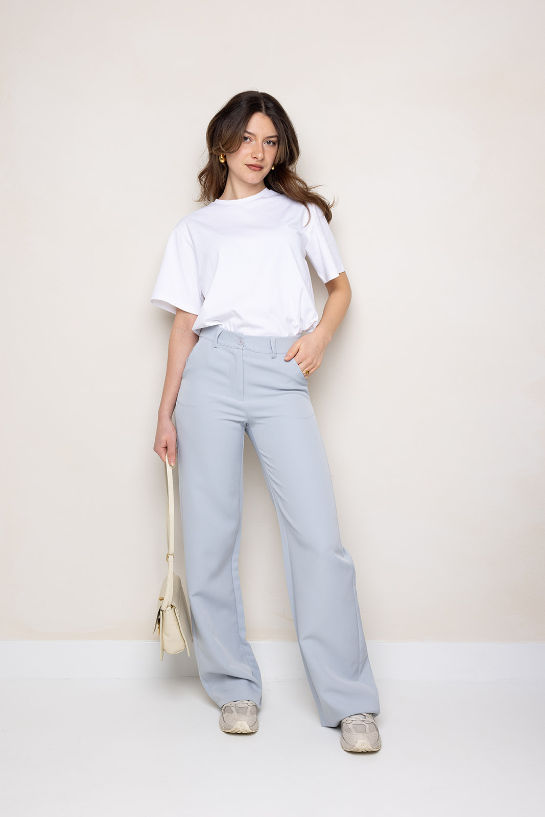 Emma Pantalon | Licht Grijs