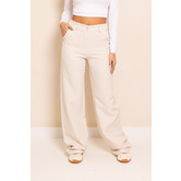 Emma Pantalon Extra Lang | Beige