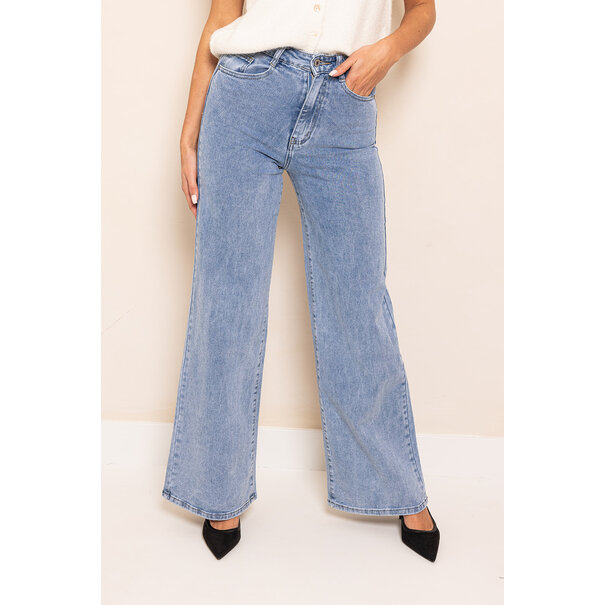 Redial Wide Leg Jeans | Dark Blue