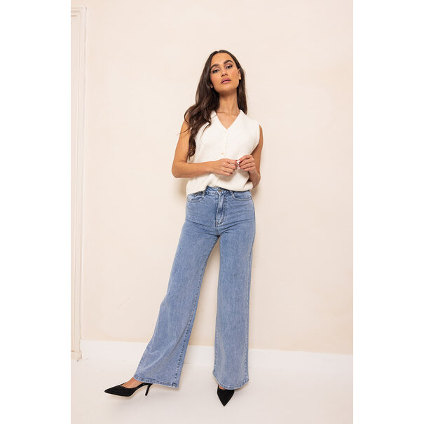 Redial Wide Leg Jeans | Dark Blue