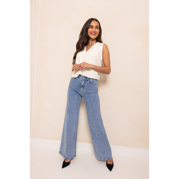 Redial Wide Leg Jeans | Dark Blue