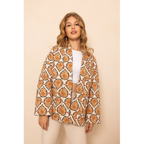 Luna Jacket | Oranje/Roze