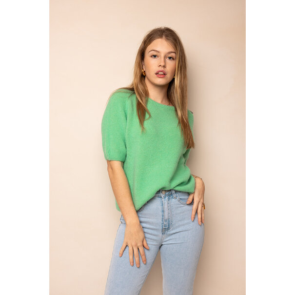 Millie Alpaca Wol T-Shirt | Groen
