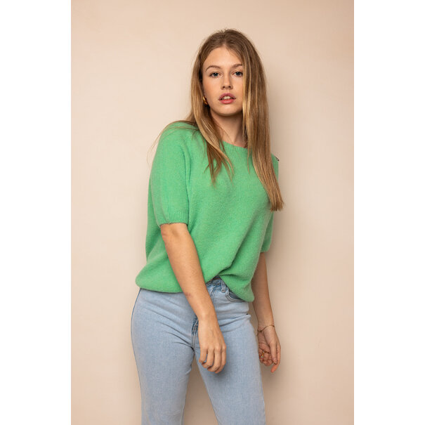 Millie Alpaca Wol T-Shirt | Groen