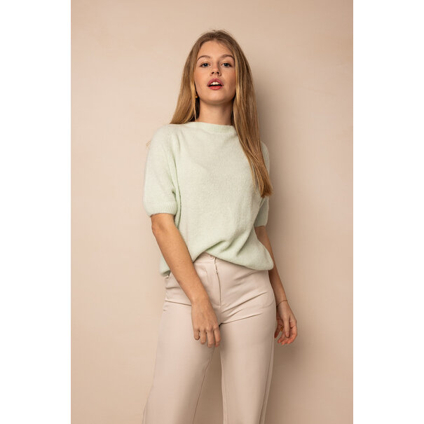 Millie Alpaca Wol T-Shirt | Mint Groen