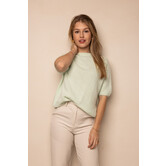 Millie Alpaca Wol T-Shirt | Mint Groen