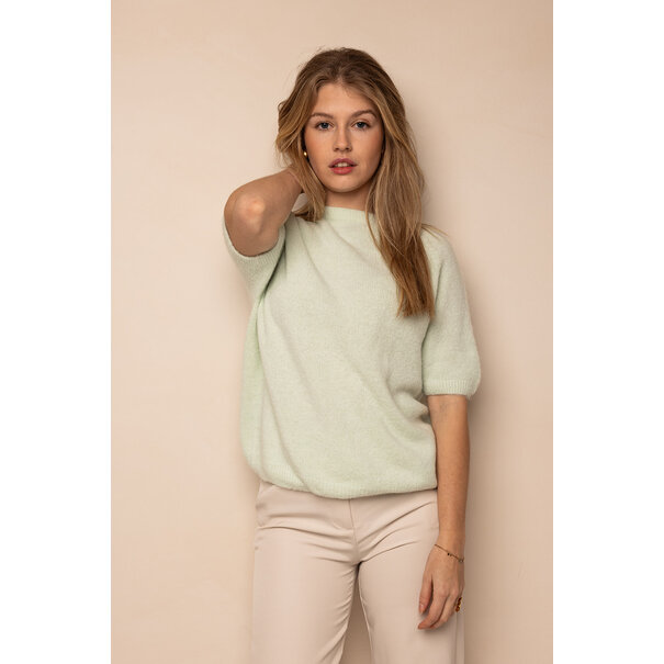 Millie Alpaca Wol T-Shirt | Mint Groen