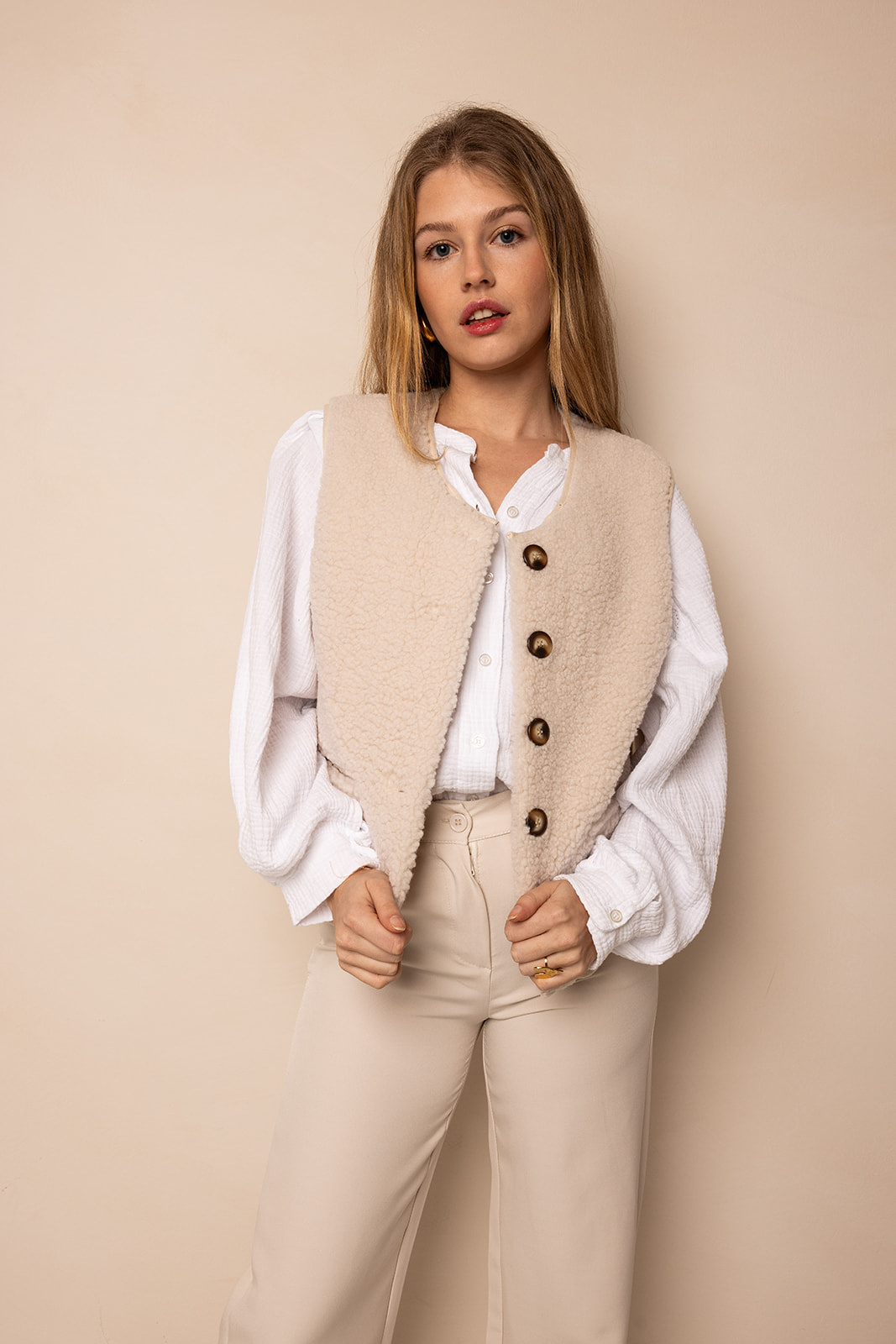 Bo Teddy Gilet | Beige