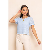 Ella Top | Licht Blauw