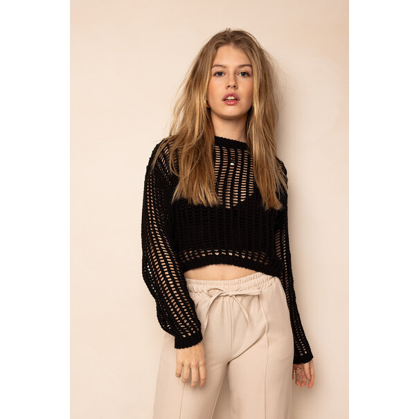 Crochet Top | Zwart