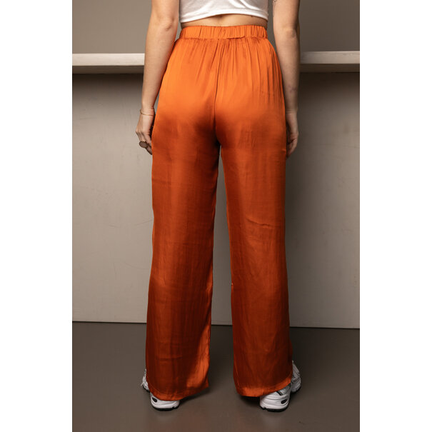 Satijnen Pantalon | Oranje