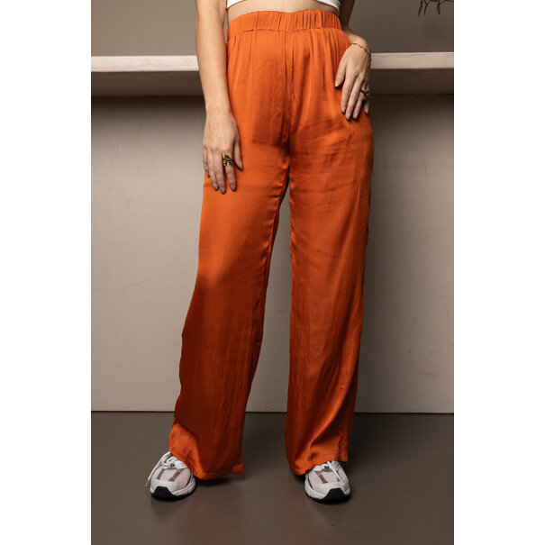 Satijnen Pantalon | Oranje