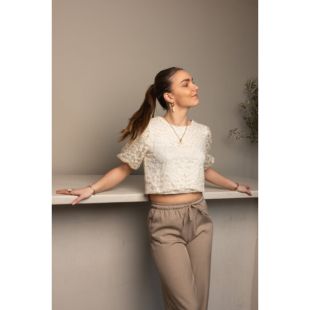 Elivia Pantalon | Taupe