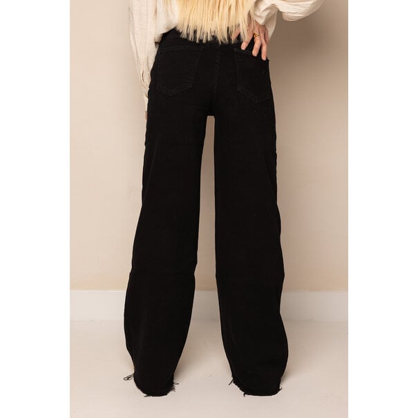 Redial Wide Leg Jeans | Zwart