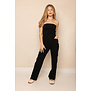 Nora Strapless Jumpsuit | Zwart