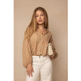 Aztec Blouse | Beige/Bruin