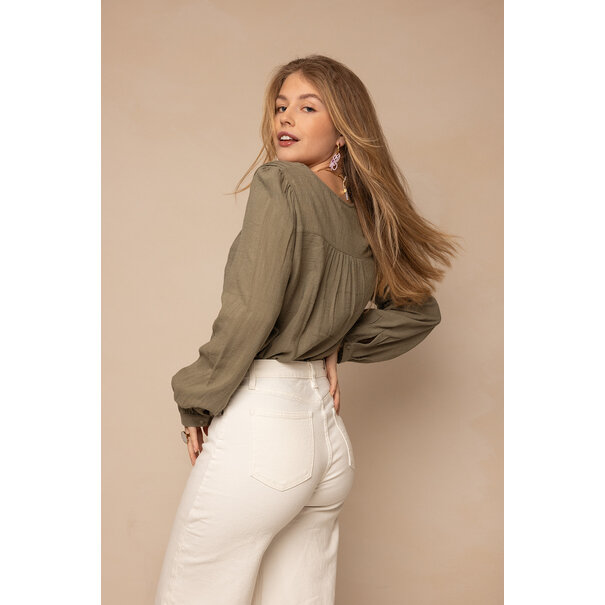 Charley Blouse | Khaki