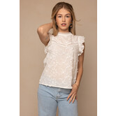 Nina Broderie Top | Wit