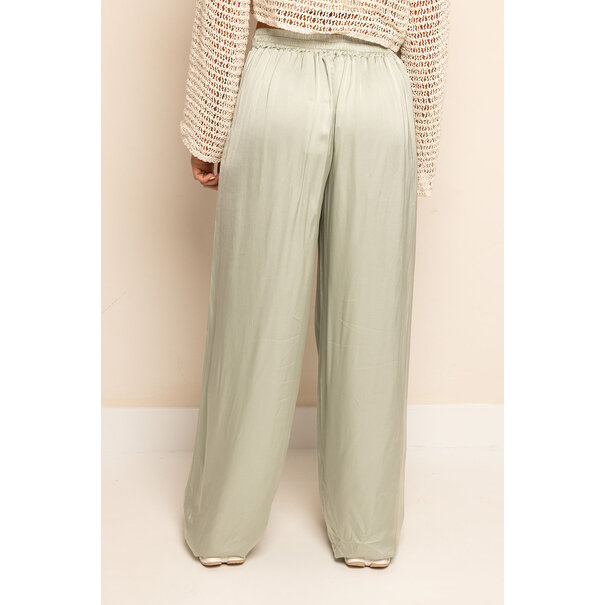 Satin Pantalon | Mintgreen