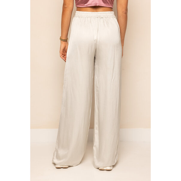 Satin Pantalon | Beige