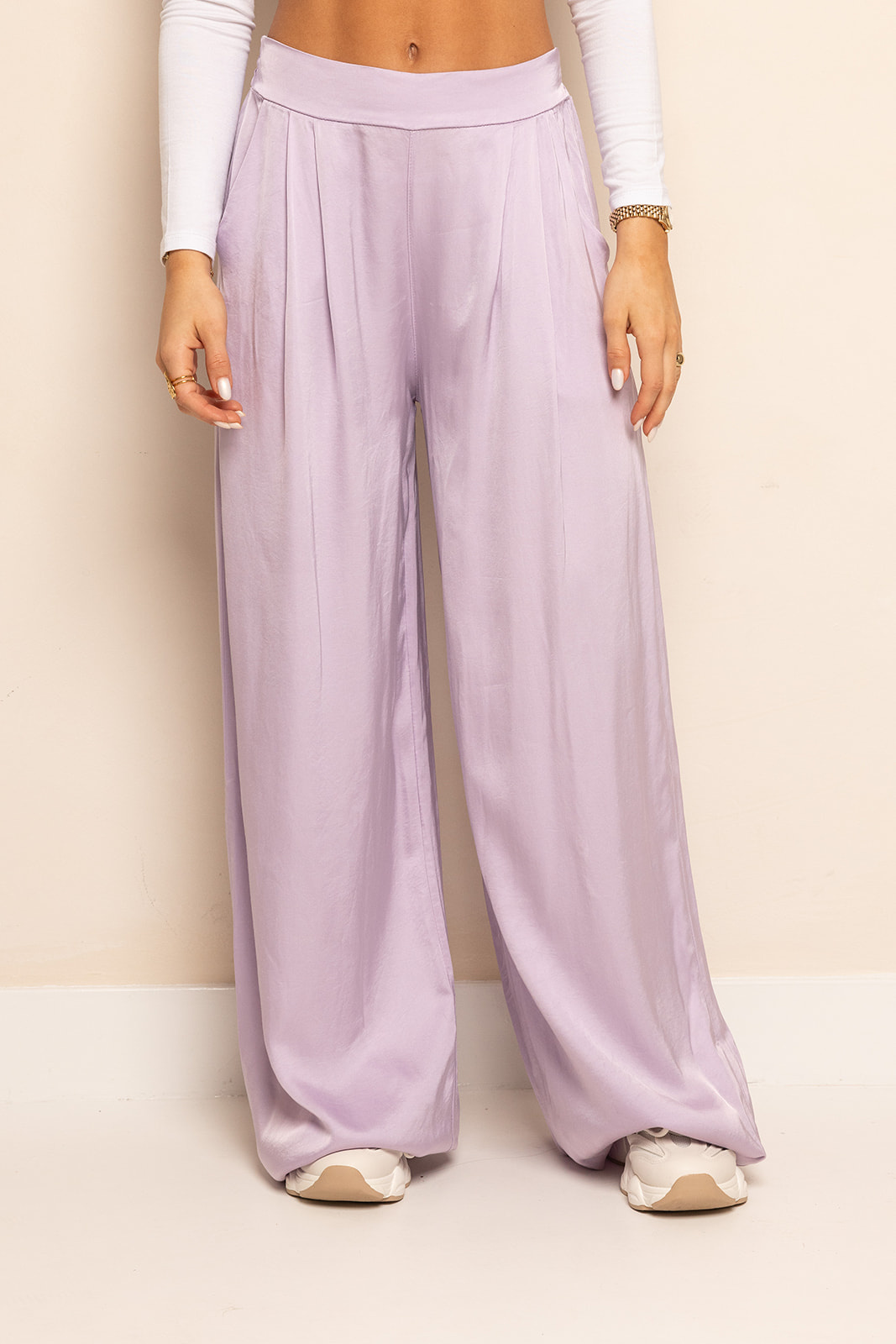 Satin Pantalon | Lila