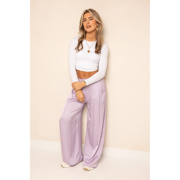 Satin Pantalon | Lila