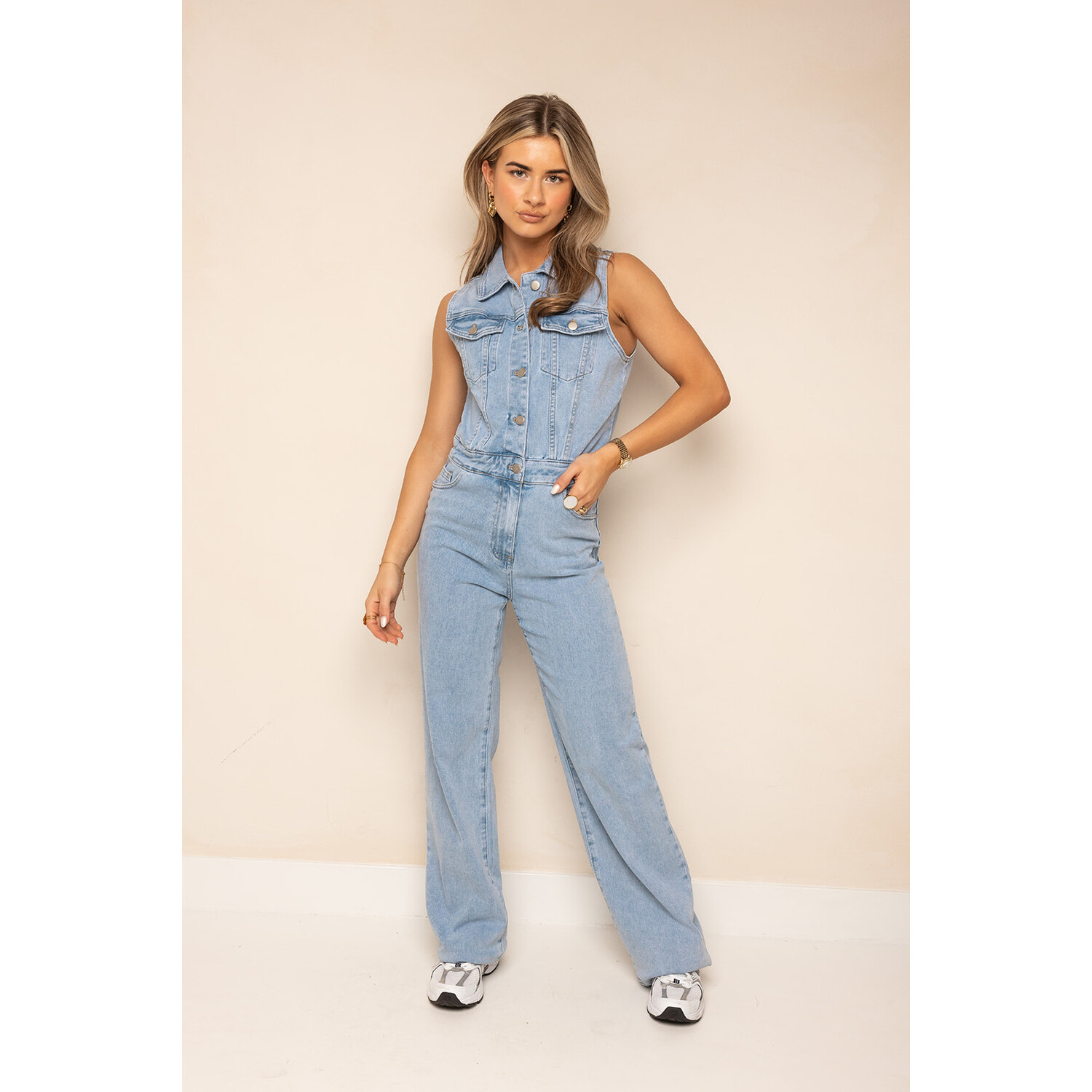 Overalls Jeans Playsuit Jeans Jumpsuit Lang Rene Farger Mote Dame