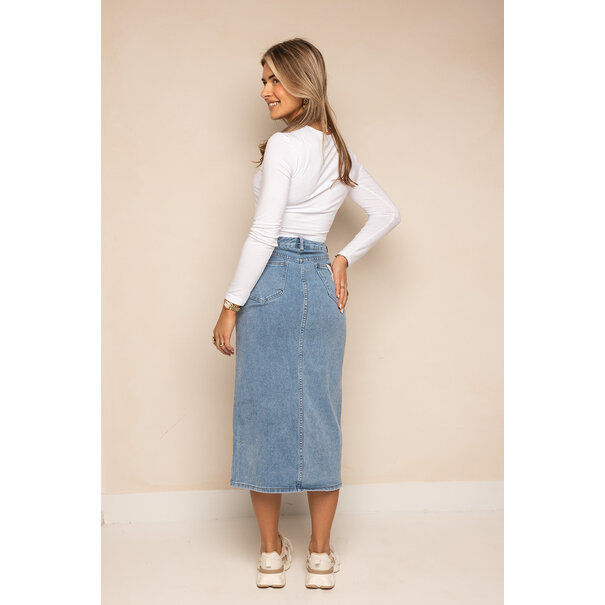 Nora Denim Lange Rok