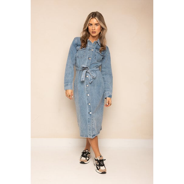 Hannah Lange Denim Jurk