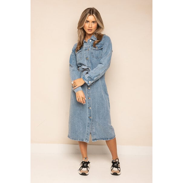 Hannah Lange Denim Jurk