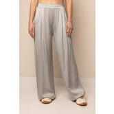 Satin Pantalon | Zilver