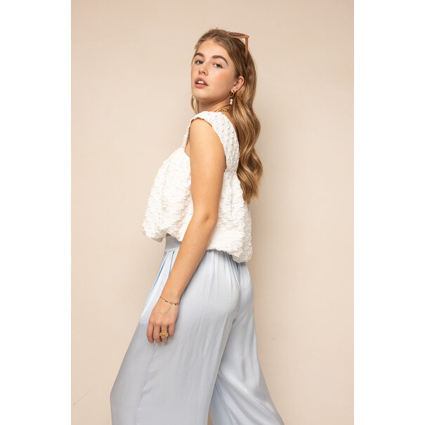 Satin Pantalon | Light Blue