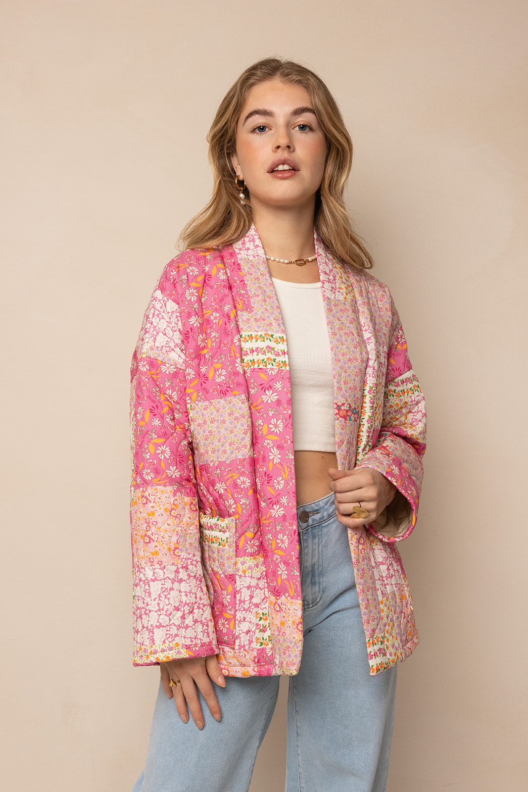 luna Jacket | Flower Pink