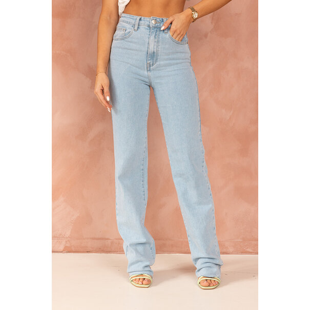 Redial Wide Leg Extra Lang | Denim Blauw