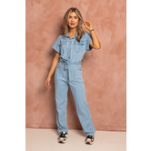 Lexi Denim Jumpsuit | Denim Blue