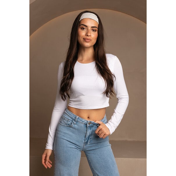 Mila Crop Top | Wit