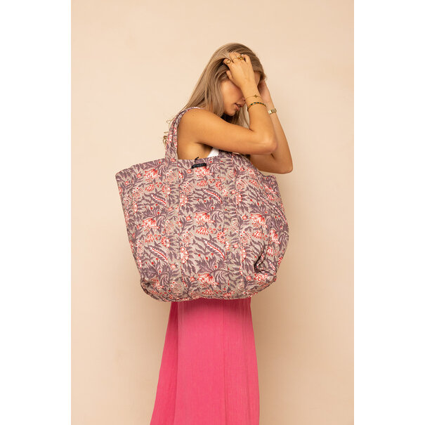Boho Print Tas | Paars/Rood