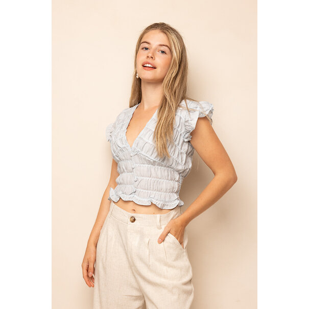 Lucy Top | Licht Blauw