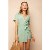 Mia Gestreepte Playsuit | Groen