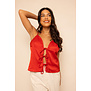 Top Met Strikjes |Rood
