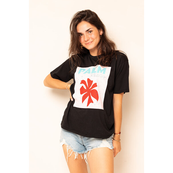 Palm Shirt | Zwart/Roze