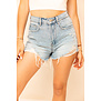 Laurie  Destroyed Short | Denim Blauw