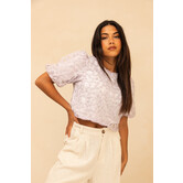 Top Met Madeliefjes | Lila