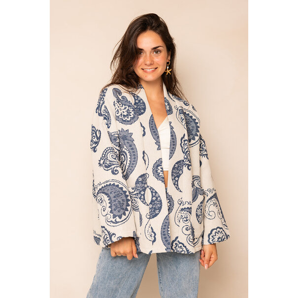 Jasje Met Boho Print | Blauw