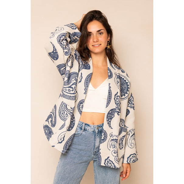 Jasje Met Boho Print | Blauw