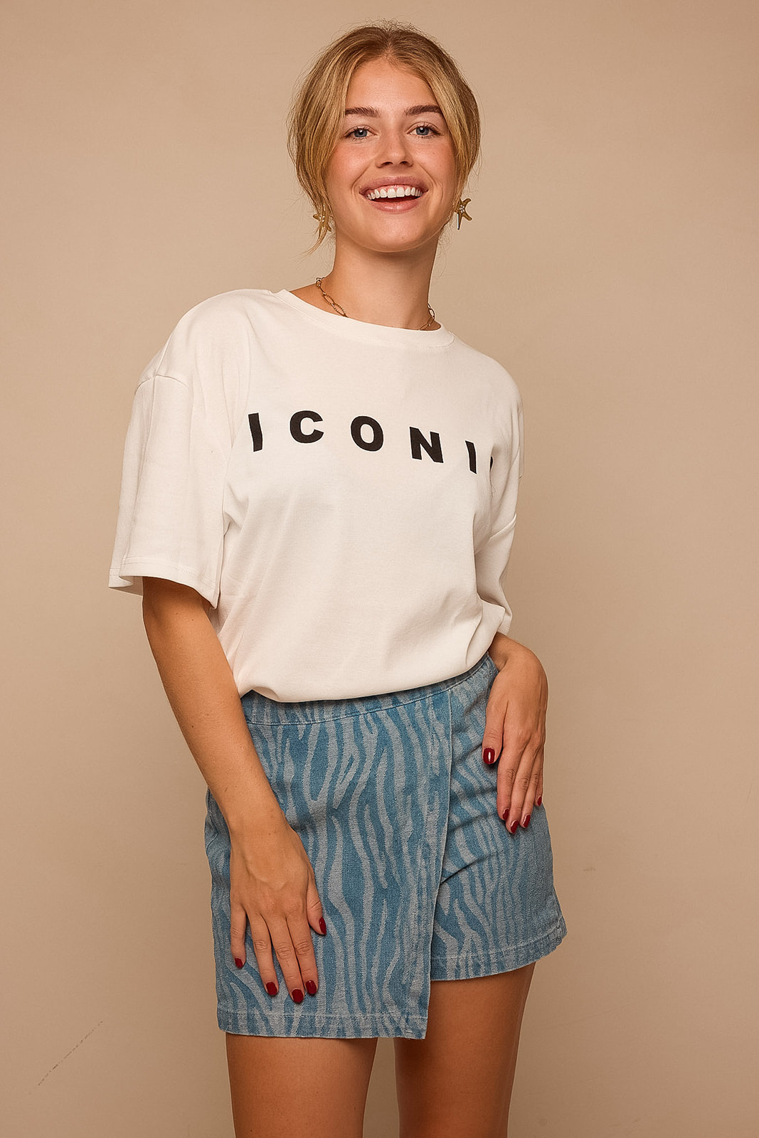 Iconic T Shirt | Wit