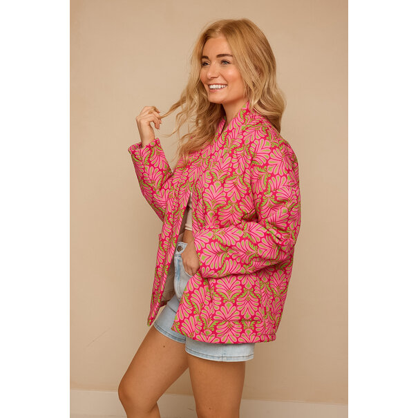 Luna Jacket | Roze print