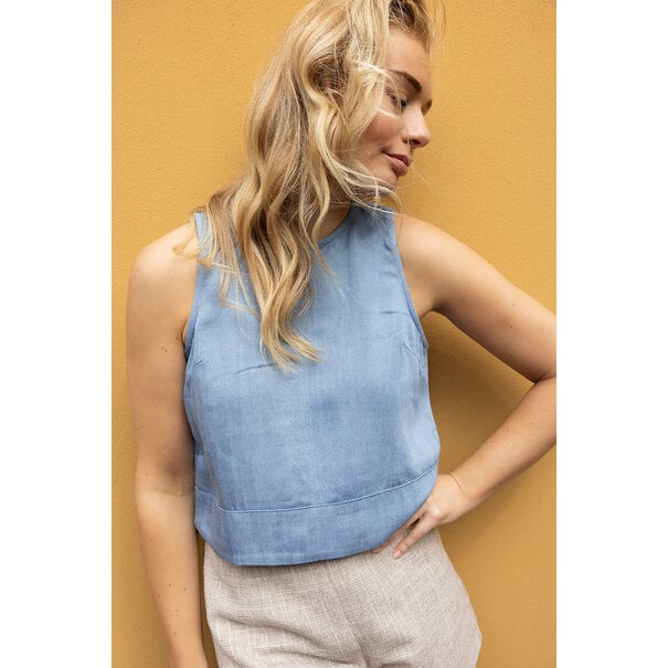 Saar top | Denim