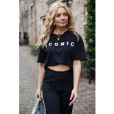 Iconic t-shirt | Zwart