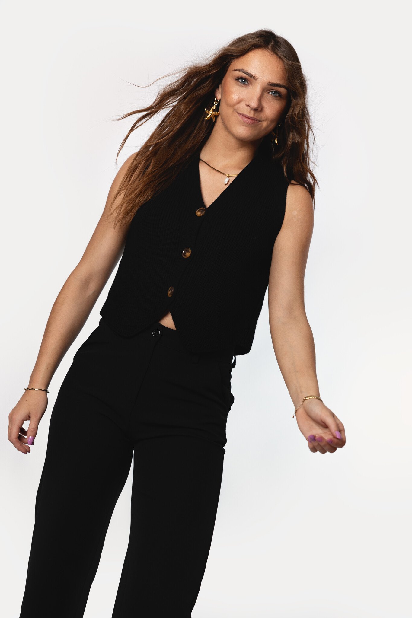 Liv Spencer Gilet | Zwart